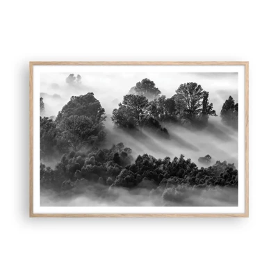 Poster in light oak frame - Rising from a Sleep - 100x70 cm