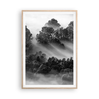 Poster in light oak frame - Rising from a Sleep - 70x100 cm