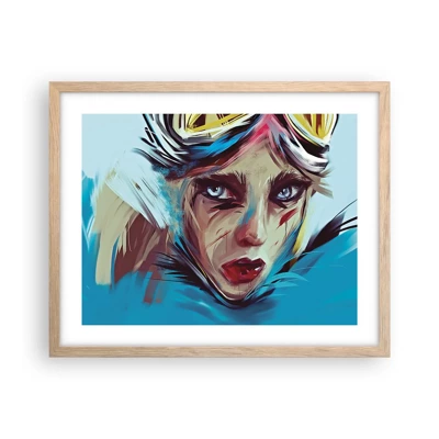 Poster in light oak frame - Road Mistress - 50x40 cm