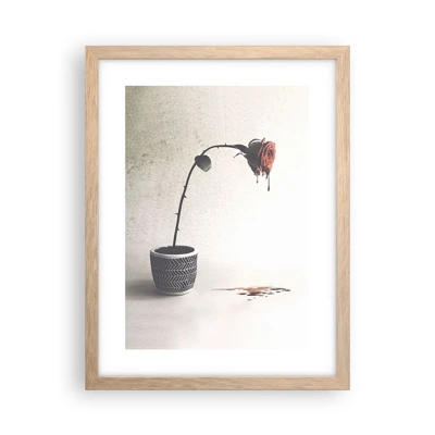 Poster in light oak frame - Rosa Dolorosa - 30x40 cm