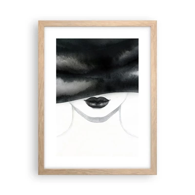 Poster in light oak frame - Sensual Secret - 30x40 cm