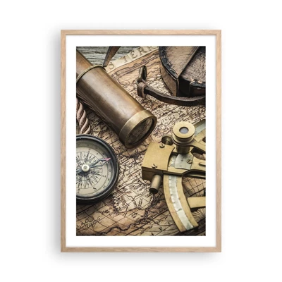 Poster in light oak frame - Show the Way - 50x70 cm