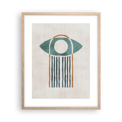 Poster in light oak frame - Signs and Rituals - 40x50 cm