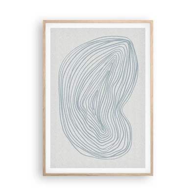 Poster in light oak frame - Smile of a Drop - 70x100 cm