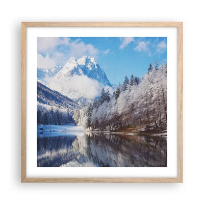 Poster in light oak frame - Snow Patrol - 50x50 cm