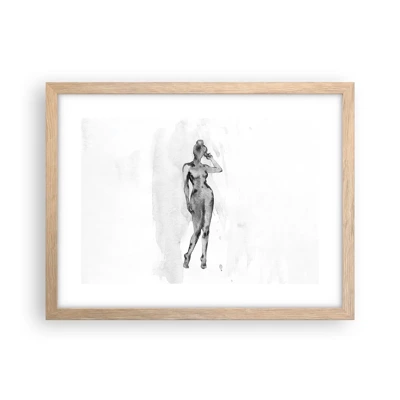 Poster in light oak frame - Study of Ideal of Feminity - 40x30 cm