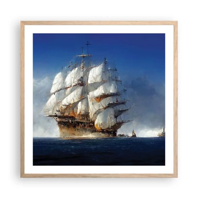 Poster in light oak frame - The Great Glory! - 60x60 cm