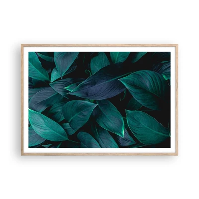 Poster in light oak frame - The Green Itself - 100x70 cm