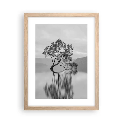 Poster in light oak frame - There Is Such Country - 30x40 cm