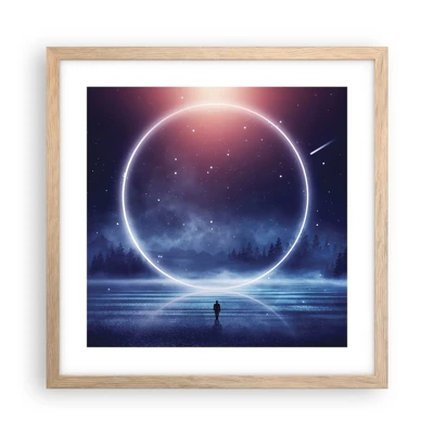 Poster in light oak frame - They are Already Here… - 40x40 cm