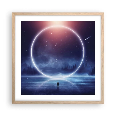 Poster in light oak frame - They are Already Here… - 50x50 cm