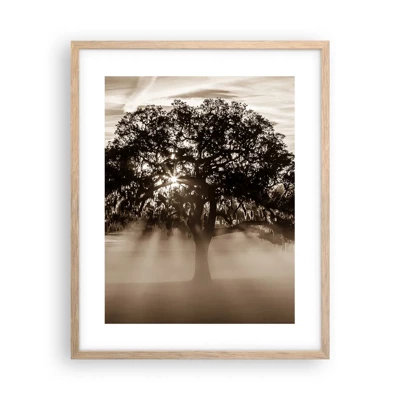 Poster in light oak frame - Tree of Good Knowledge - 40x50 cm