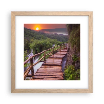 Poster in light oak frame - Unbelievable Beauty - 30x30 cm