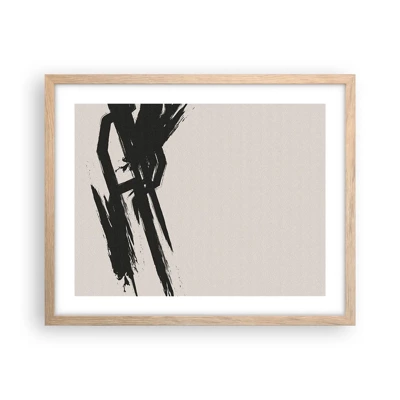 Poster in light oak frame - Uncontrollable Rush - 50x40 cm