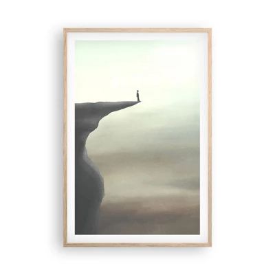 Poster in light oak frame - Upwards, Naturally! - 61x91 cm