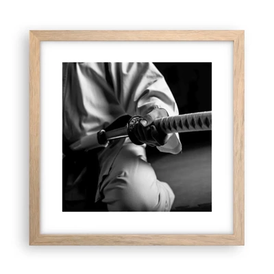 Poster in light oak frame - Warrior's Soul - 30x30 cm