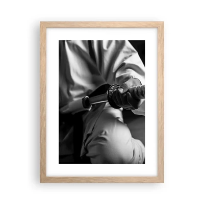 Poster in light oak frame - Warrior's Soul - 30x40 cm