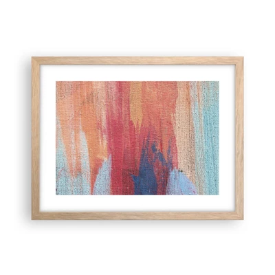 Poster in light oak frame - Washed Down by Rainbow - 40x30 cm