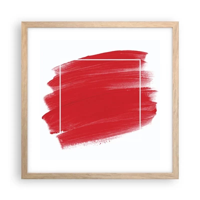 Poster in light oak frame - Without a Frame - 40x40 cm