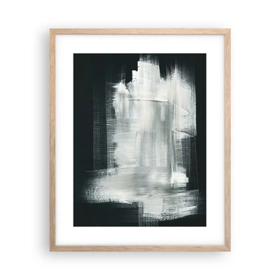 Poster in light oak frame - Woven from the Vertical and the Horizontal - 40x50 cm