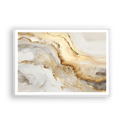 Poster in white frmae - Abstract: Beauty and Good - 100x70 cm