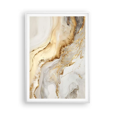 Poster in white frmae - Abstract: Beauty and Good - 70x100 cm