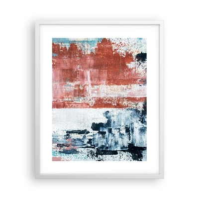 Poster in white frmae - Abstract Fifty Fifty - 40x50 cm