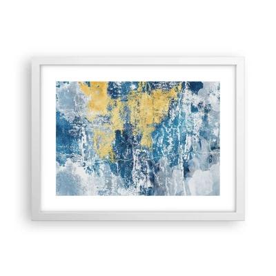 Poster in white frmae - Abstract Full of Optimism - 40x30 cm