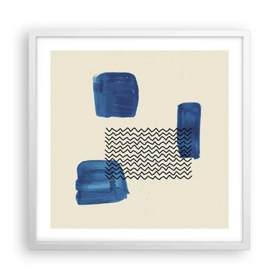 Poster in white frmae - Abstract Quartet - 50x50 cm