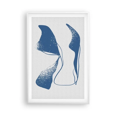 Poster in white frmae - Abstract with Wings - 61x91 cm