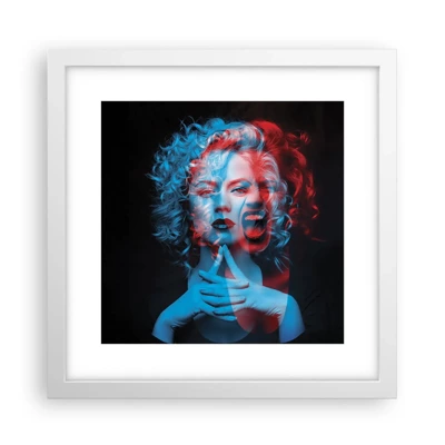 Poster in white frmae - Alter Ego - 30x30 cm