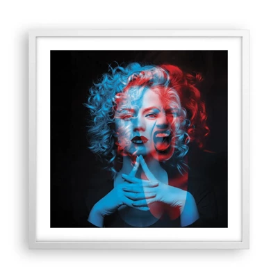 Poster in white frmae - Alter Ego - 50x50 cm