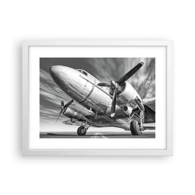 Poster in white frmae - Always Ready to Fly - 40x30 cm