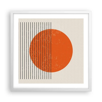 Poster in white frmae - Always the Sun - 50x50 cm