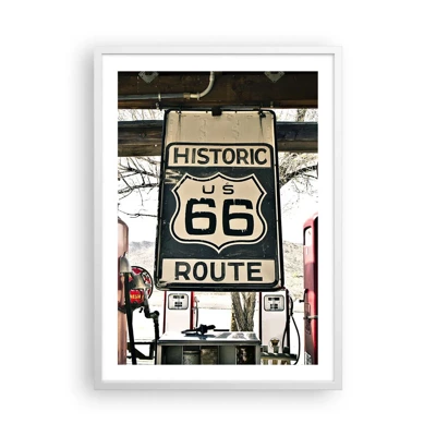 Poster in white frmae - American Retro Trip - 50x70 cm