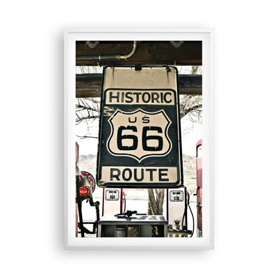 Poster in white frmae - American Retro Trip - 61x91 cm