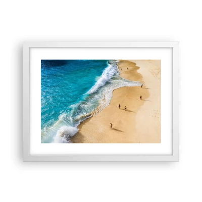Poster in white frmae - And Next the Sun, Beach… - 40x30 cm