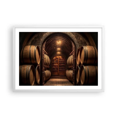 Poster in white frmae - Atmospheric Cellar - 70x50 cm