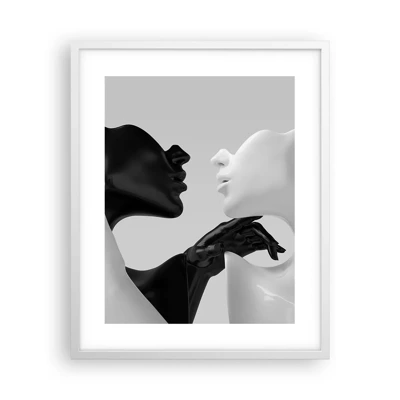 Poster in white frmae - Attraction - Desire - 40x50 cm