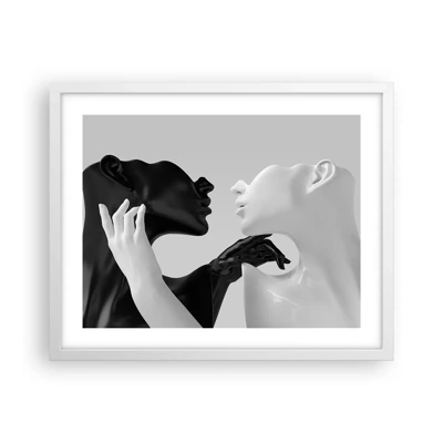 Poster in white frmae - Attraction - Desire - 50x40 cm