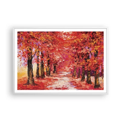 Poster in white frmae - Autumnal Impression - 100x70 cm
