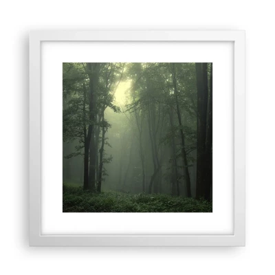 Poster in white frmae - Before It Wakes Up - 30x30 cm