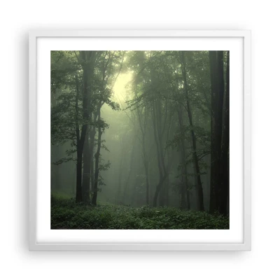 Poster in white frmae - Before It Wakes Up - 50x50 cm
