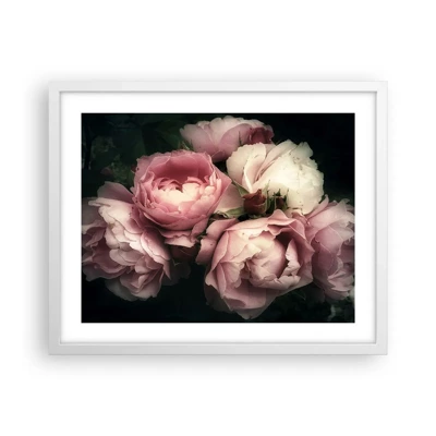 Poster in white frmae - Belle Epoque Charm - 50x40 cm