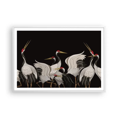 Poster in white frmae - Bird Affairs - 100x70 cm