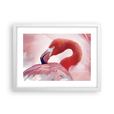 Poster in white frmae - Bird Look - 40x30 cm