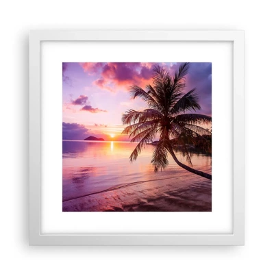 Poster in white frmae - Bliss up to the Horizon - 30x30 cm