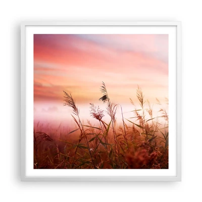 Poster in white frmae - Blowing in the Wind - 60x60 cm