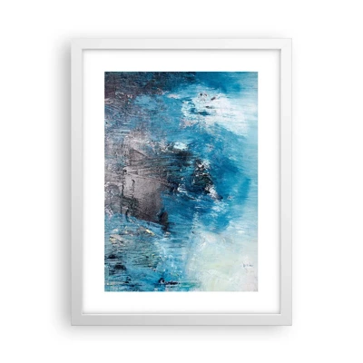 Poster in white frmae - Blue Rhapsody - 30x40 cm