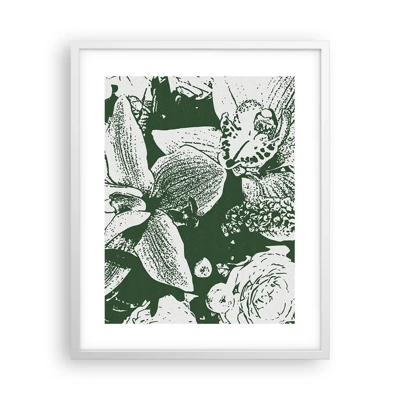 Poster in white frmae - Bouquet - Green World - 40x50 cm